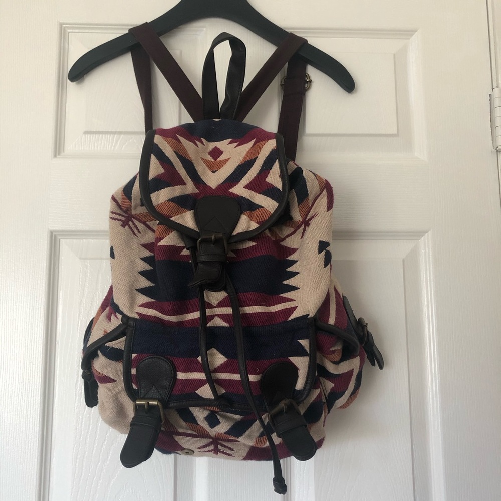 F21 Printed Backpack